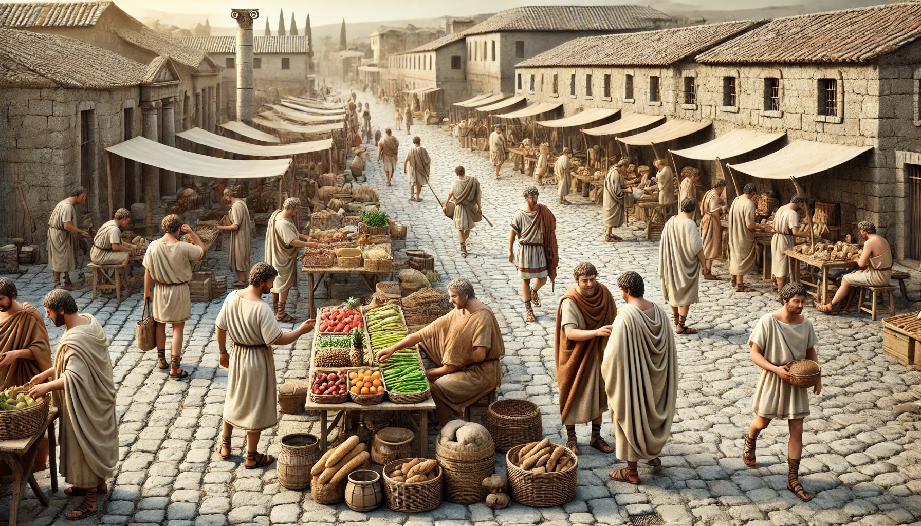 ancient roman market